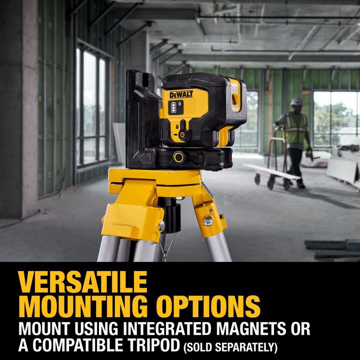 DEWALT USB Rechargeable Green 3 Spot Laser, large image number 7
