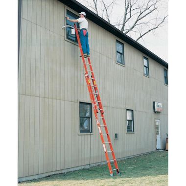 Werner 16-ft Fiberglass 300-lb Type IA Extension Ladder, large image number 17
