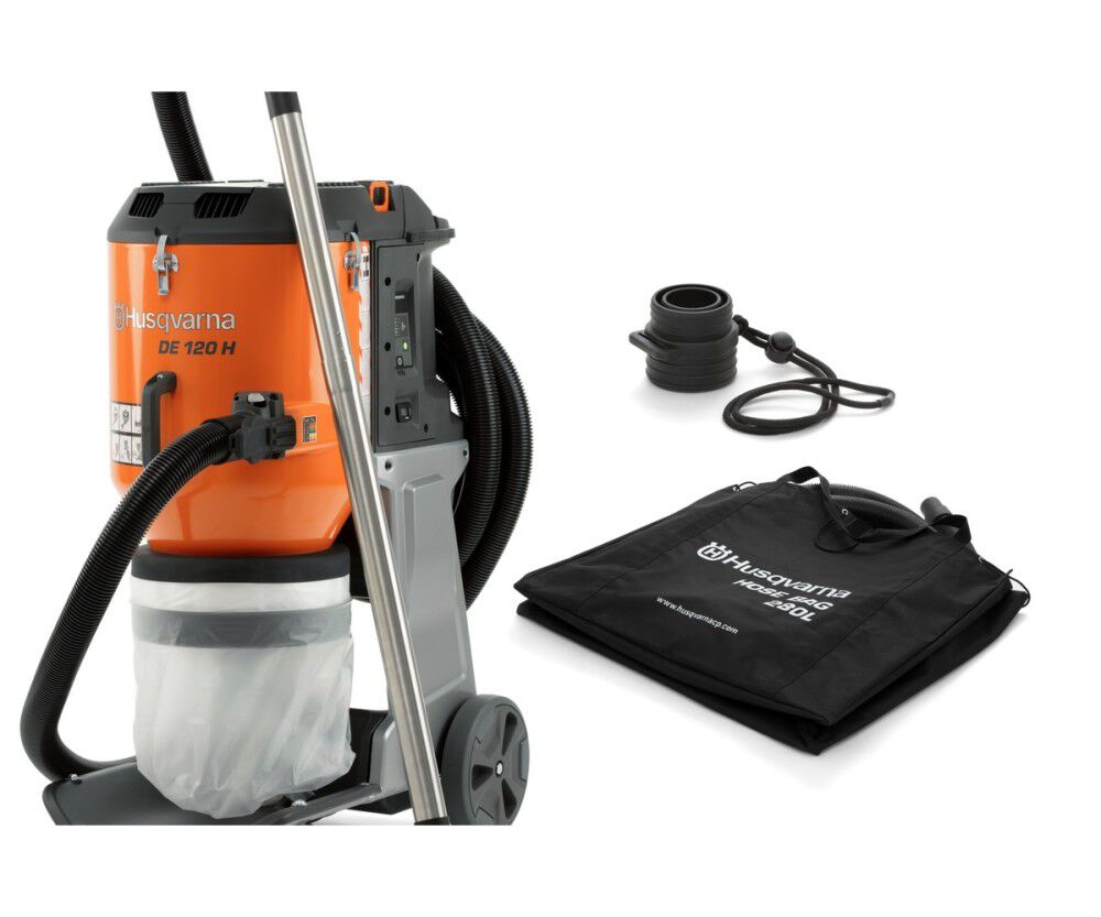 Husqvarna Construction DE 120 SH 3HP 120V 241 CFM Electric HEPA Dust Extractor Reconditioned, large image number 11