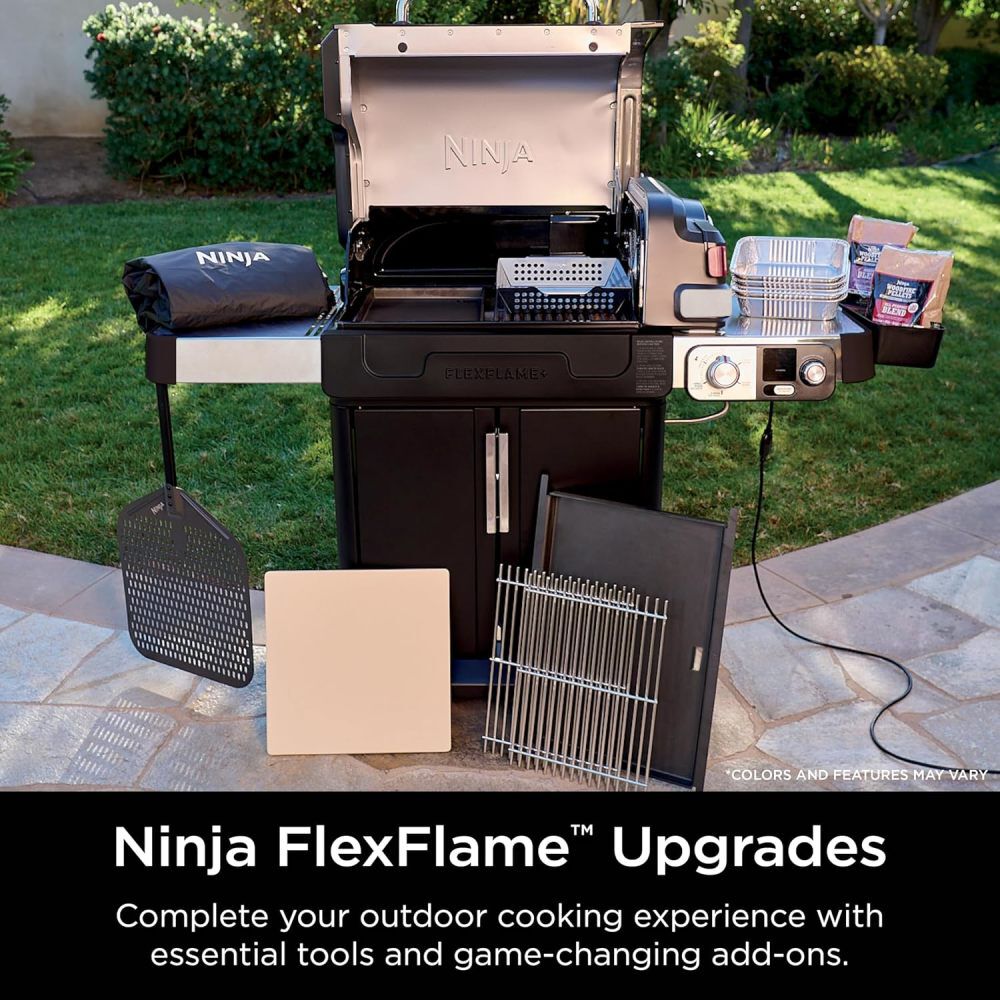 Ninja FlexFlame Carbon Steel Upgrades Premium Half Griddle Black, large image number 3