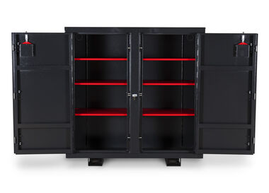 Armorgard SiteBoss Cabinet, 60.2 x 24.6 x 60.6in, Black, large image number 2