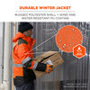 Ergodyne 8390 Orange Class 3 Hi-Vis Jacket with ampliFIRE Lining, small image number 3