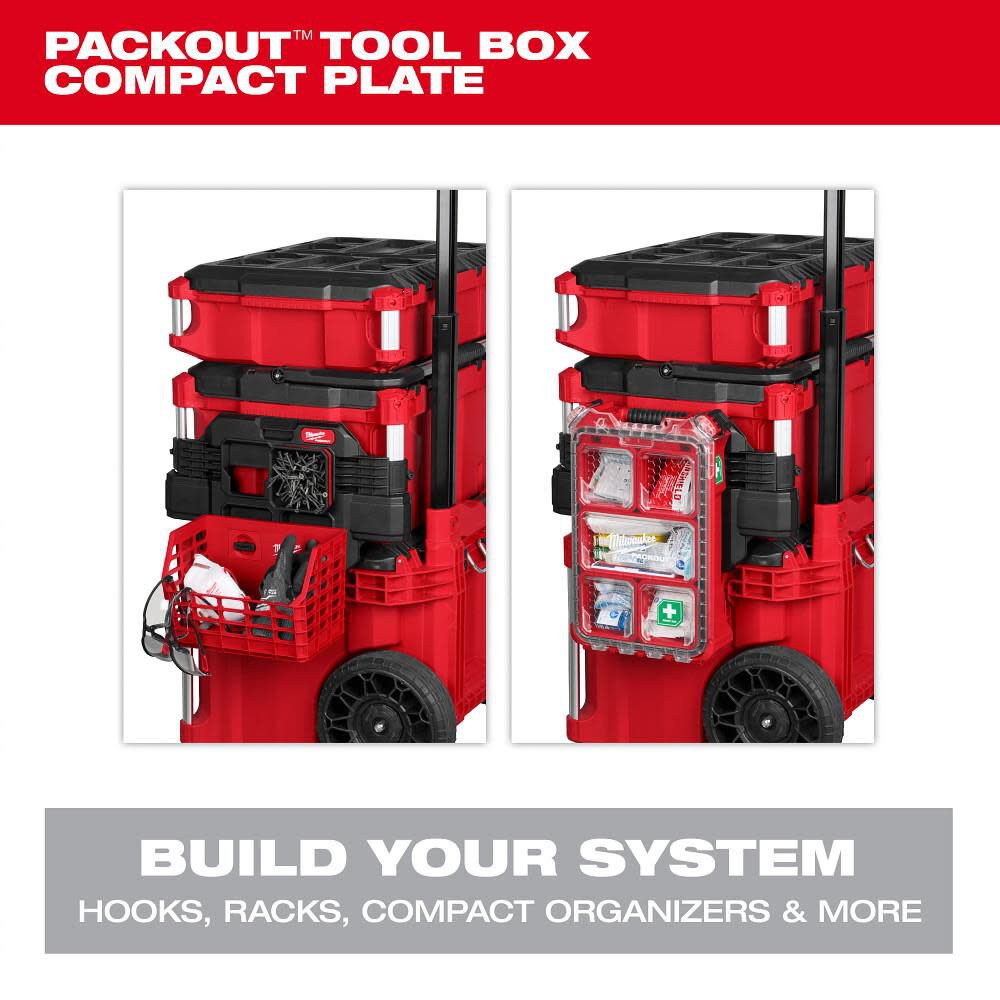 Milwaukee Promotional PACKOUT Tool Box Compact Plate, large image number 3