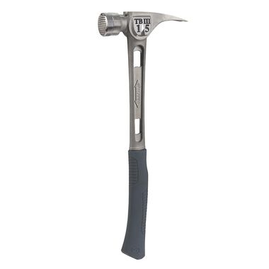 Stiletto 15 oz Ti-Bone III Titanium Hammer with Milled Face and Curved Handle
