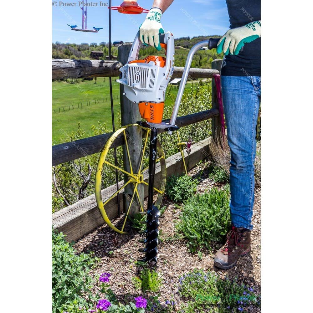 Power Planter 4 Inch x 28 Inch Steel Extended Large Bulb Auger with Standard Tip, large image number 8