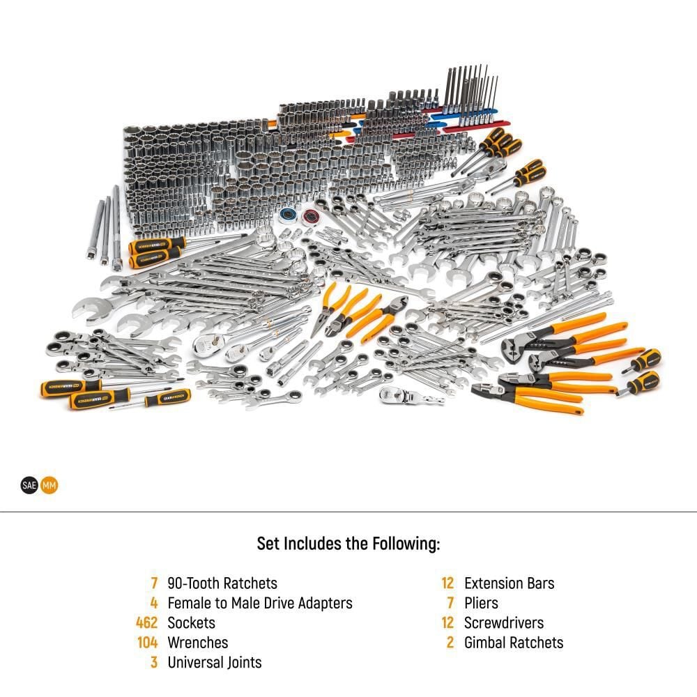 GEARWRENCH 613 Pc Master Mechanics Hand Tool Set, large image number 12