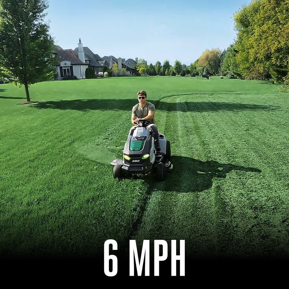 EGO 42in Lawn Tractor with 6Ah Battery 6pk, Turbo Charger & Adapter Kit, large image number 6