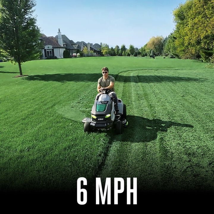 EGO 42in Lawn Tractor with 6Ah Battery 6pk, Turbo Charger & Adapter Kit, large image number 5