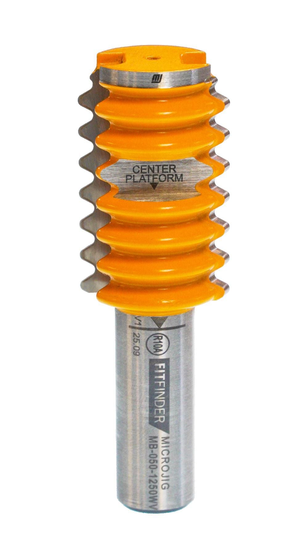 Microjig FitFinder 1 1/4 Inch Wave Decorative Jointing Bit with 1/4 Inch Shank, large image number 1
