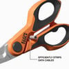 Klein Tools Compact Cable Stripping Electrician Scissors, 6-Inch, small image number 5