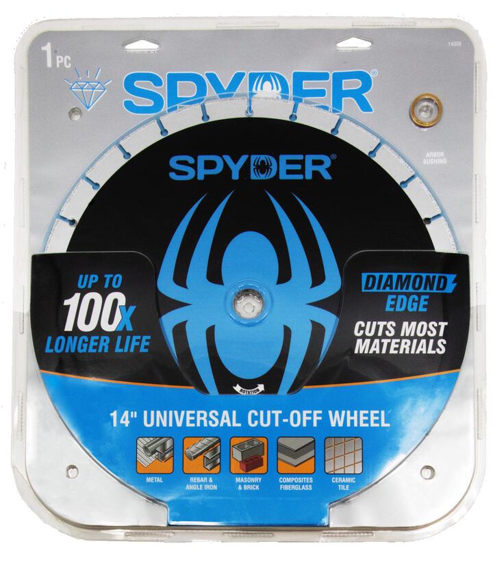 Spyder 14 Inch Diamond Bite Cut-Off Wheel for Steel, Cast Iron, Rebar, large image number 5