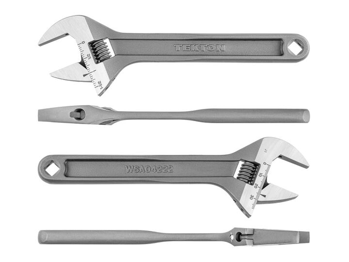 Tekton 9 Inch Wide-Jaw Adjustable Wrench (1-1/2 Inch Capacity), large image number 1