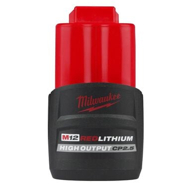 Milwaukee M12 REDLITHIUM HIGH OUTPUT CP2.5 Battery Pack, large image number 0