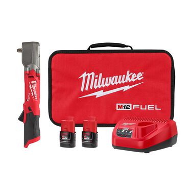 Milwaukee M12 FUEL 3/8inch Right Angle Impact Wrench Kit, large image number 0