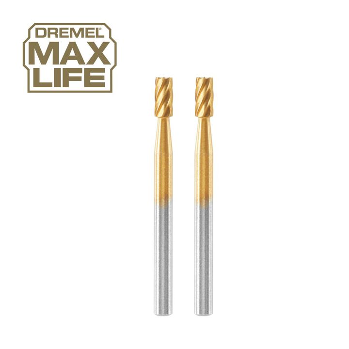 Dremel 1/8 Inch (3.2mm) High Performance Rotary Carving Bit, 2 Pieces, large image number 2