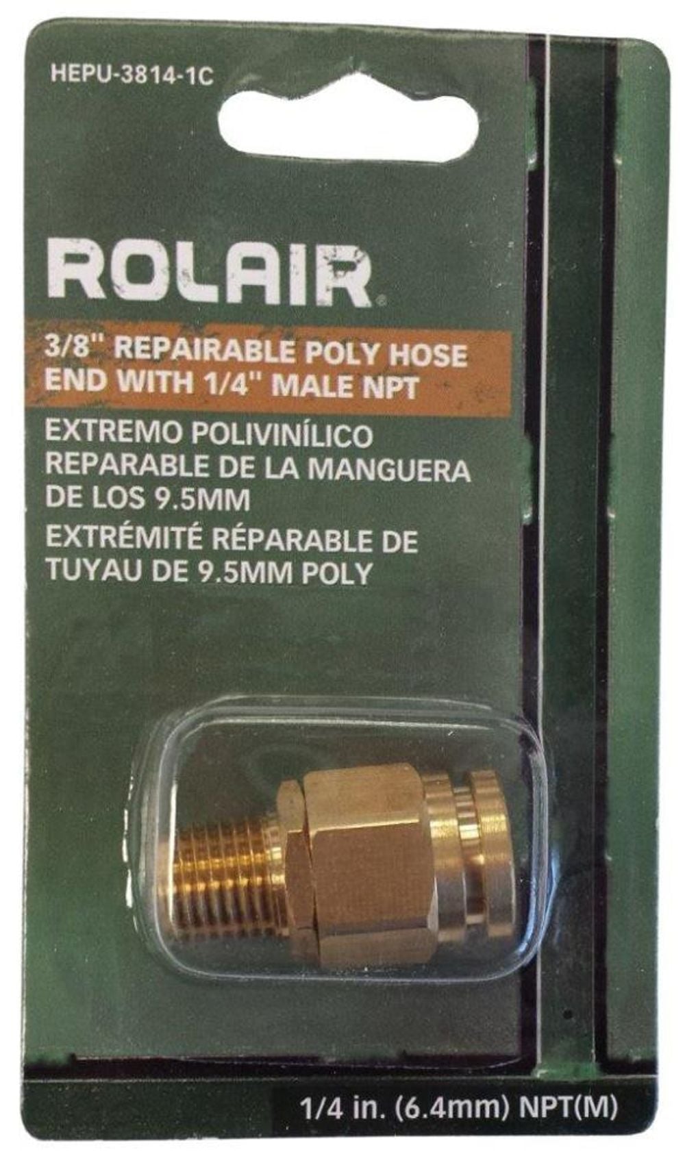 Rolair 3/8 In. Poly Hose End, large image number 1