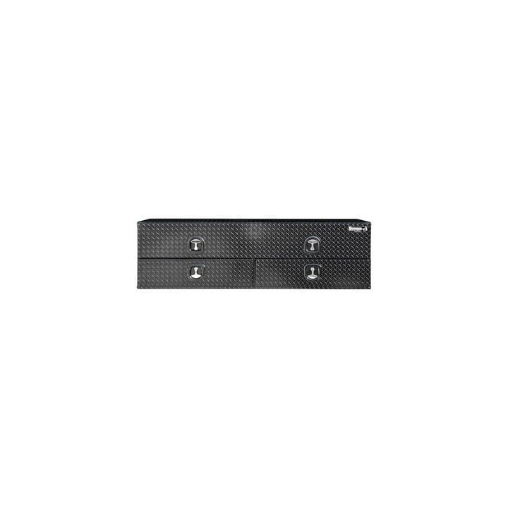 Buyers Products Company 21x18x72 Inch Gloss Black Diamond Tread Aluminum Heavy-Duty Flatbed Contractor With Lower Drawers, large image number 6