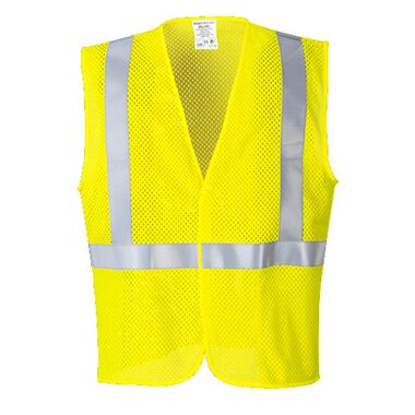Portwest Yellow Arc Rated Flame Resistant Mesh Vest - XXL