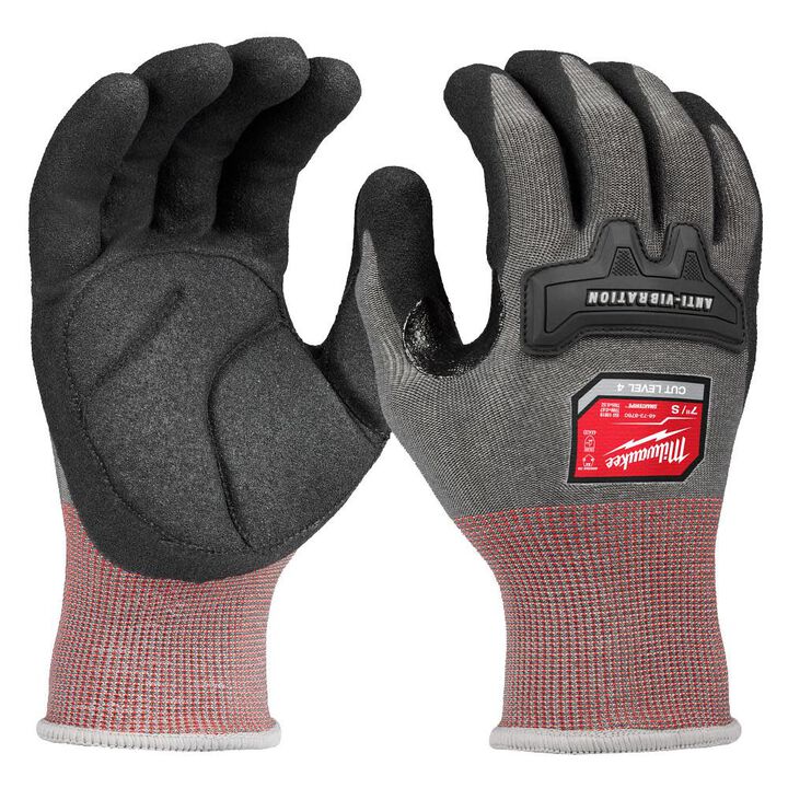 Milwaukee Anti-Vibration Cut Level 4 High Dexterity Nitrile Dipped Glove, Small, large image number 0