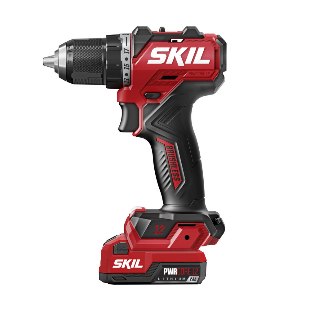 SKIL PWR CORE 12 12V 1/2 Inch Brushless Compact Drill Driver Kit, large image number 2