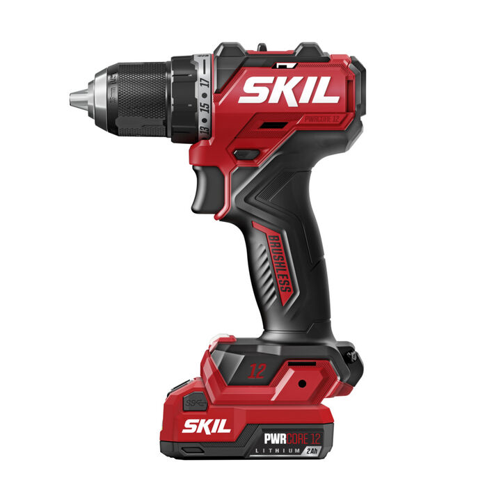 SKIL PWR CORE 12 12V 1/2 Inch Brushless Compact Drill Driver Kit, large image number 1