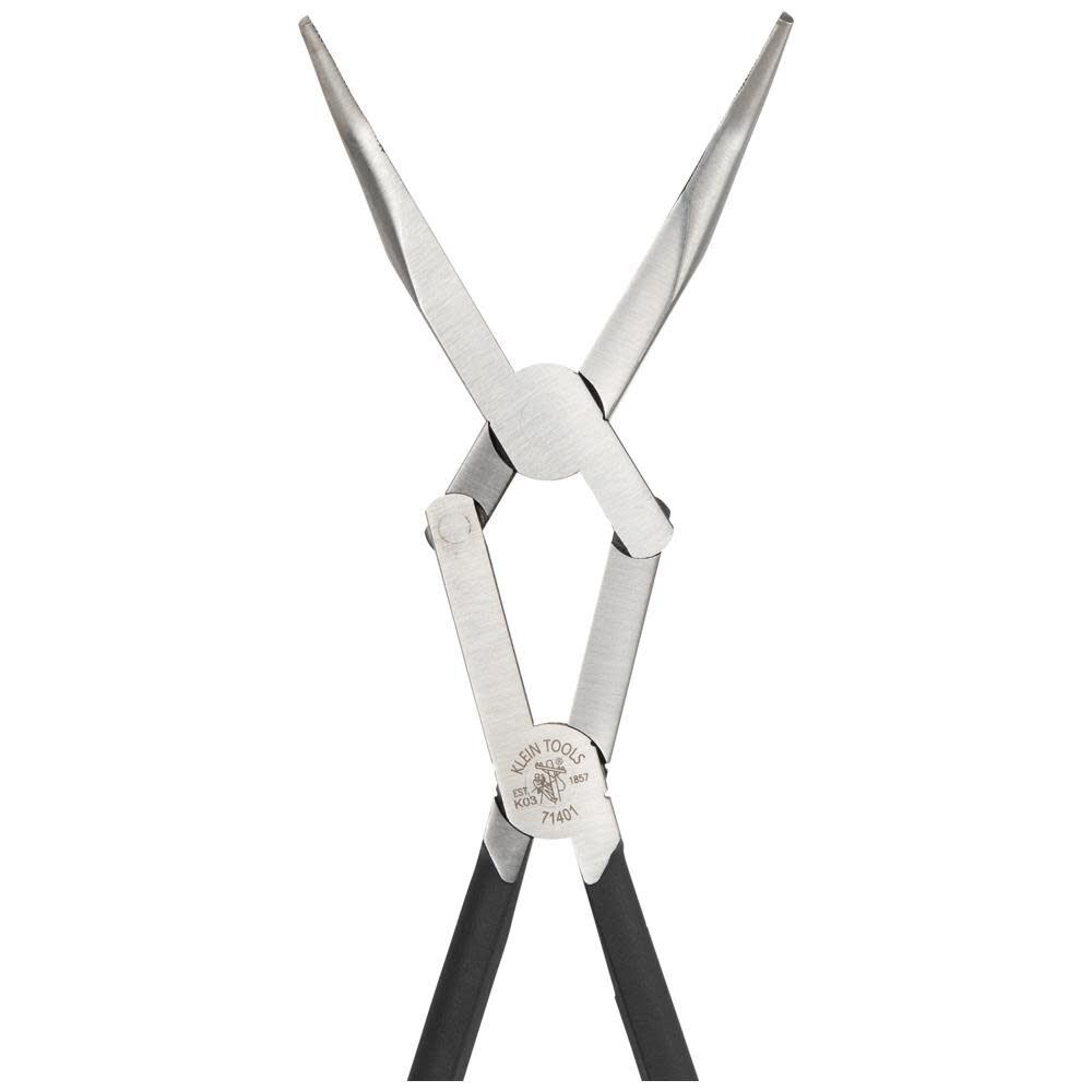 Klein Tools Long Reach Needle Nose Pliers, Bent Nose, 13-Inch, large image number 7