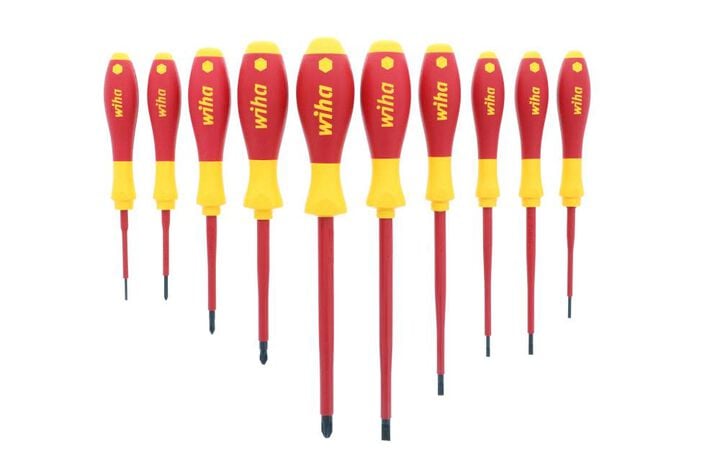 Wiha Insulated Cushion Grip Slotted Screwdriver Set 10 Piece, large image number 7