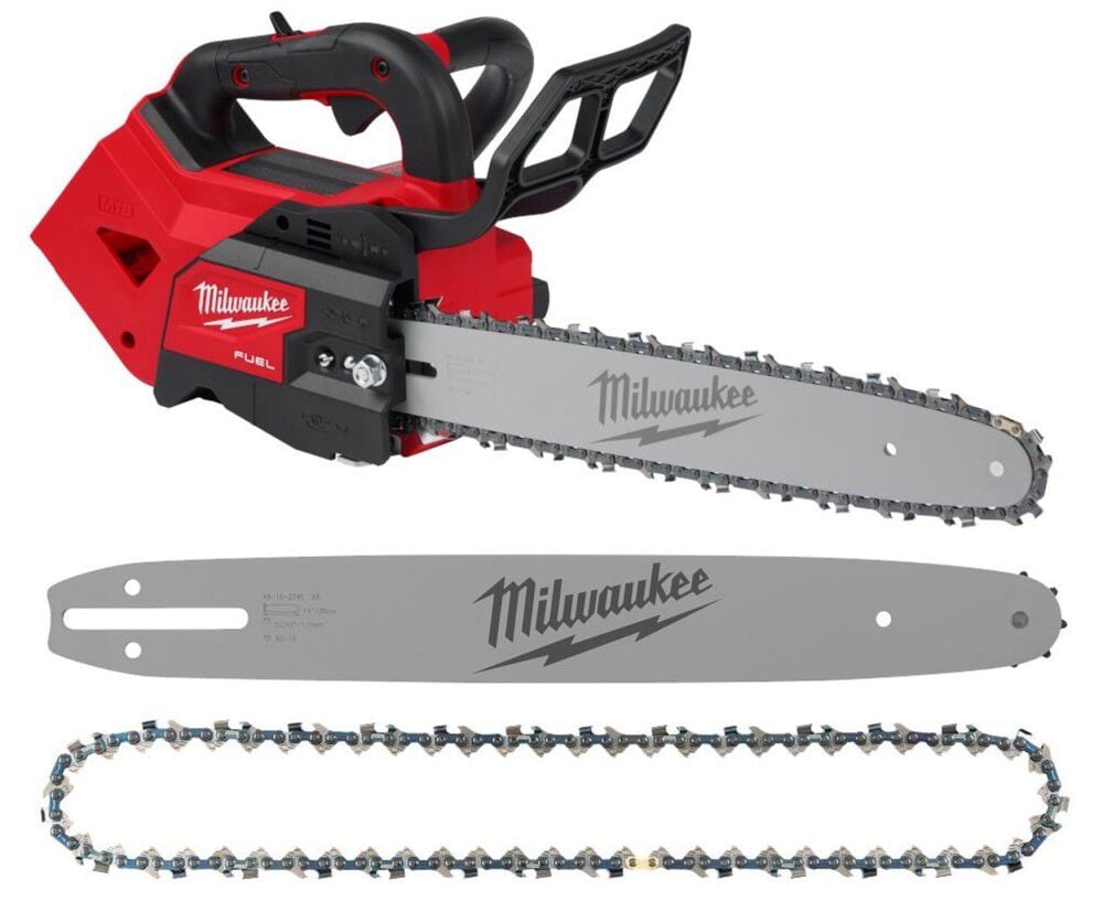 Milwaukee M18 FUEL 14 Inch Top Handle Chainsaw & 14 Inch Saw Chain and Guide Bar Bundle - MIL000011687