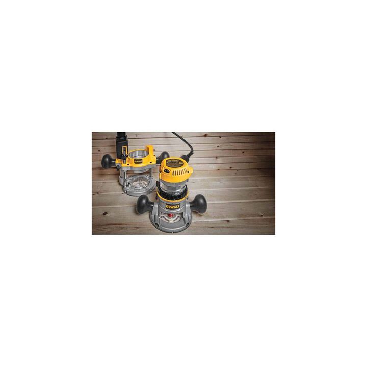 DEWALT 12 Amp 2-1/4 HP Plunge and Fixed Based Variable Speed Router, large image number 2