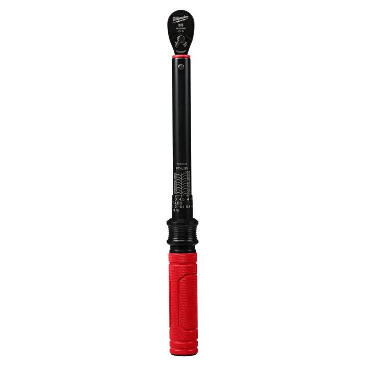 Milwaukee 3/8 Inch Drive Click Torque Wrench 20-100 Ft-Lbs