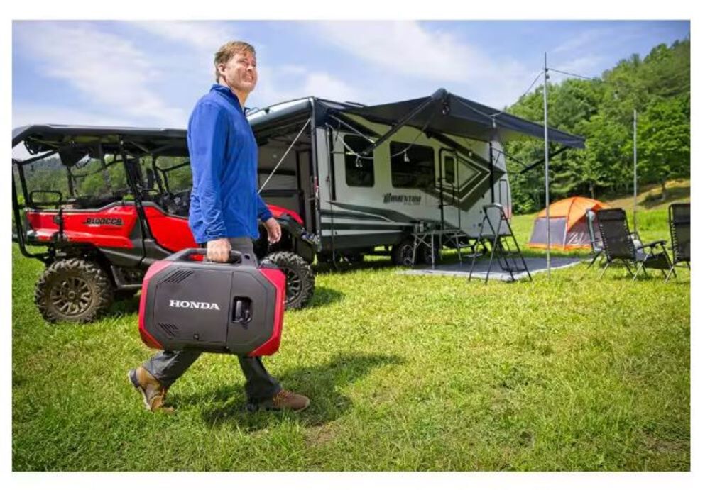 Honda 3,200 Watt Gas Powered 50-State Portable Inverter Generator with CO-Minder, large image number 8
