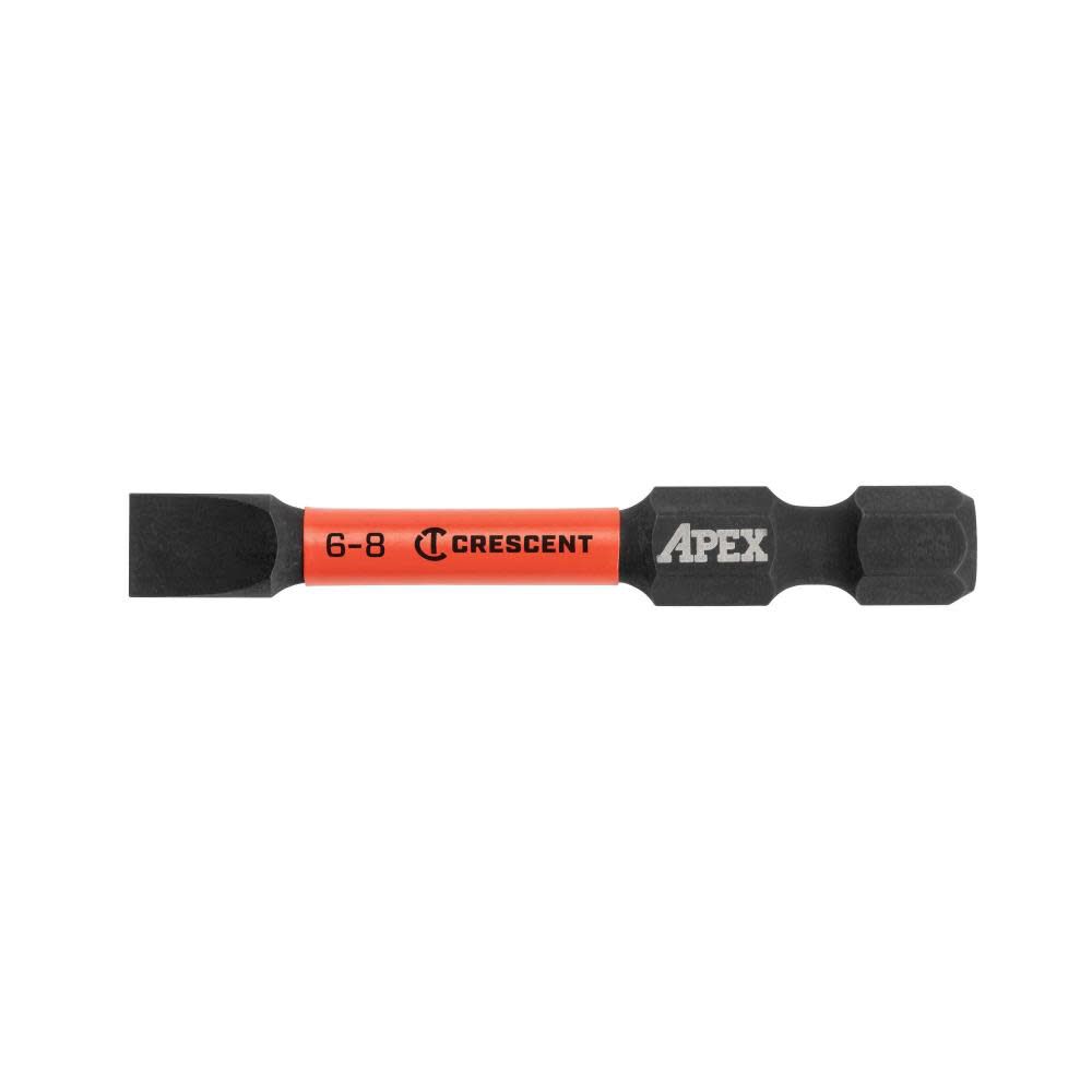 Crescent APEX Slotted Vortex Impact Power Bit 6-8 x 2in, large image number 1
