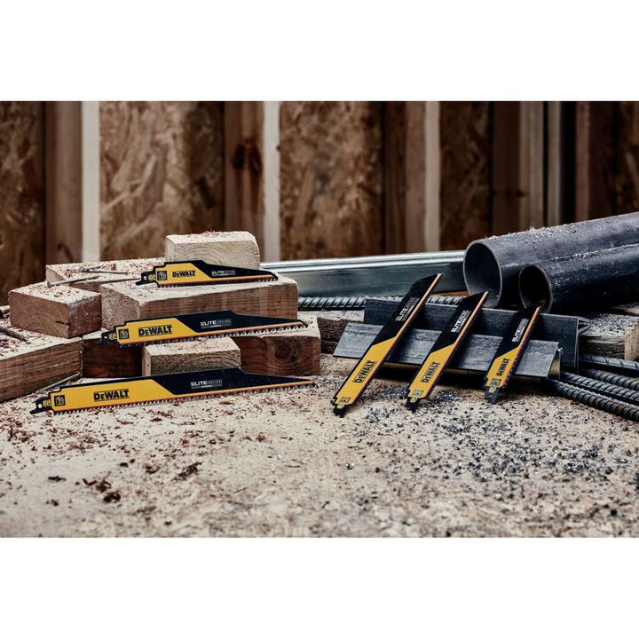 DEWALT ELITE SERIES Reciprocating Saw Blade 3pk Carbide Tipped 6in 8 TPI Metal Cutting, large image number 2