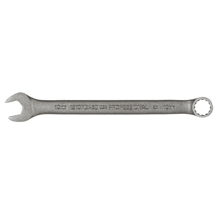 Proto PROTO Combination Wrench: Alloy Steel, Black Oxide, 10 mm Head Size, 6 1/4 in Overall Lg, Offset, large image number 1