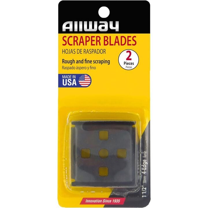 Allway Tools 1-1/8in 4-Edge Wood Scraper Blade 2pk, large image number 3