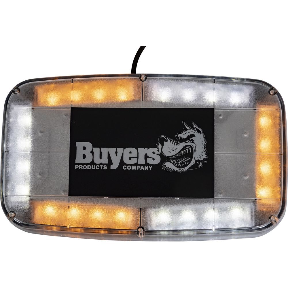 Buyers Products Company 11 Inch Rectangular Multi-Mount LED Mini Light Bar Amber and Clear, large image number 6