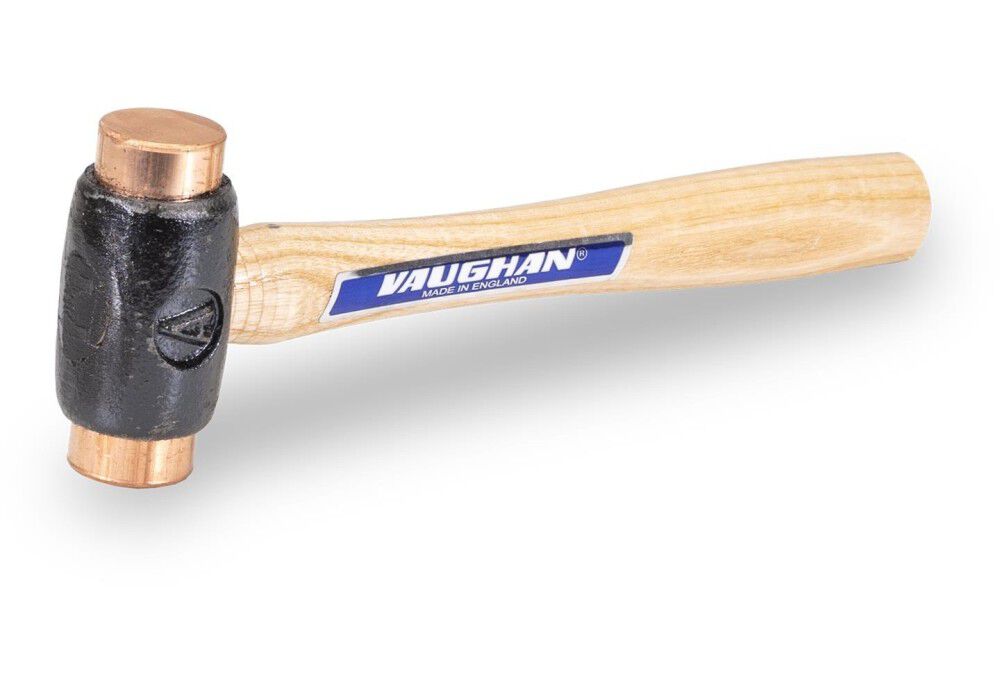 Vaughan 1 Lbs Copper Face Hammer with 9 Inch Hardwood Handle, large image number 1