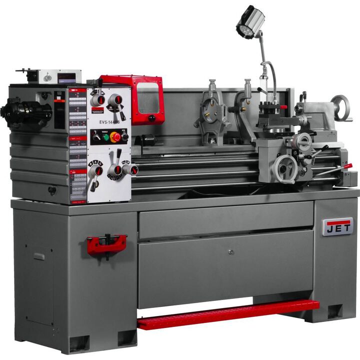 JET 14 x 40 Lathe with Taper Attachment & Collet Closer, large image number 7