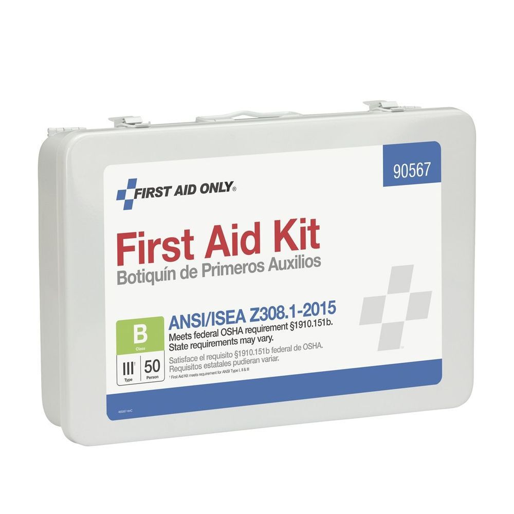 First Aid Only First Aid Kit 50 Person Bulk Metal Case ANSI A, large image number 6