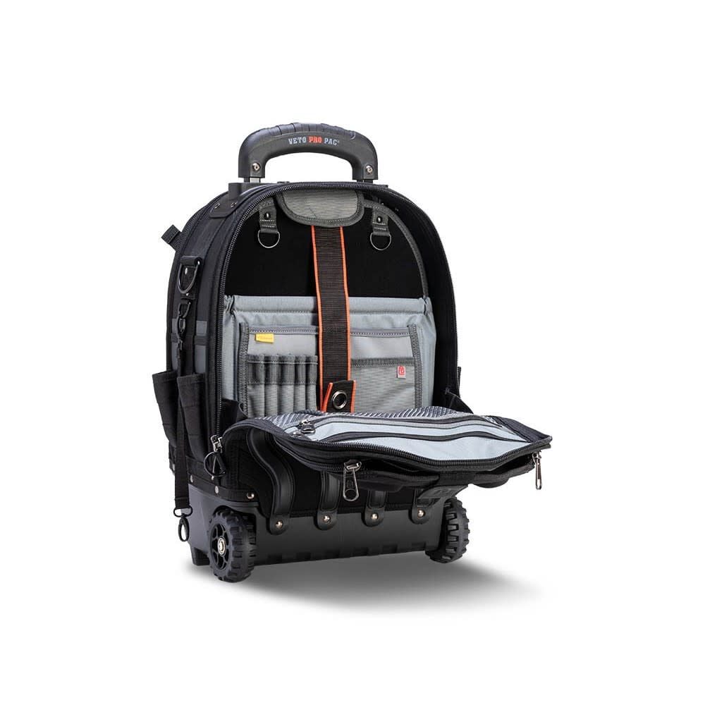 Veto Pro Pac 60 Lbs Tech Pac Wheeler Blackout Backpack with Tool and Meter Panel, large image number 8