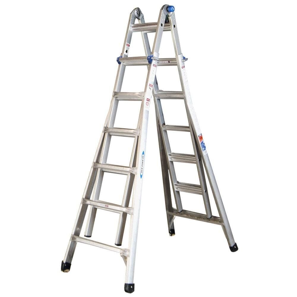 Werner 26-ft Aluminum 300-lb Telescoping Type IA Multi-Position Ladder – MT-26