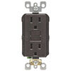 Leviton SmartlockPro GFCI Outlet 15A 125V Duplex Brown NEMA 5-15R, small image number 1