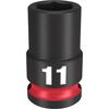 Milwaukee Impact Socket 3/8in Drive 11mm Standard 6 Point, small image number 1