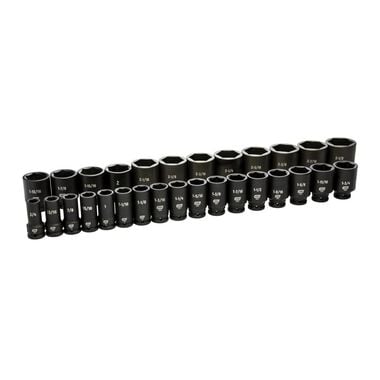 GEARWRENCH 3/4in Drive 6 Point Deep SAE Impact Socket Set 29pc