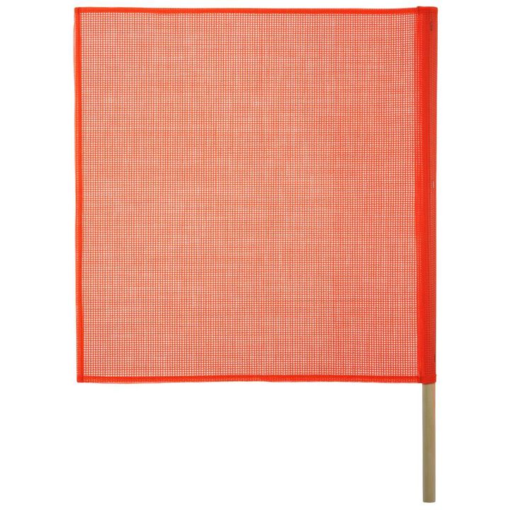 Keeper DOT Compliant 18In x 18In Mesh Safety Flag with Wooden Dowel