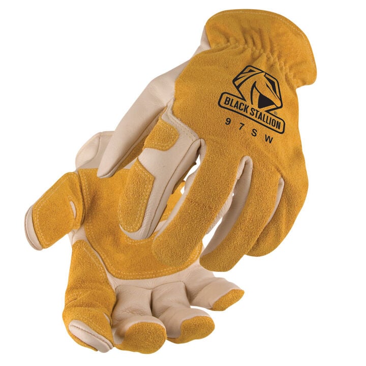 Black Stallion Versatile Grain Cowhide Drivers Gloves 2X