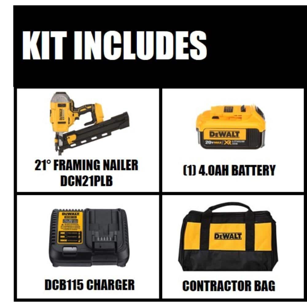 Dewalt dcn21plm1 20v plastic collated cordless framing nailer kit on sale