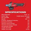 Milwaukee M18 FUEL 4-1/2 Inch / 5 Inch Braking Grinder with ONE-KEY Paddle Switch No Lock Reconditioned (Bare Tool), small image number 5