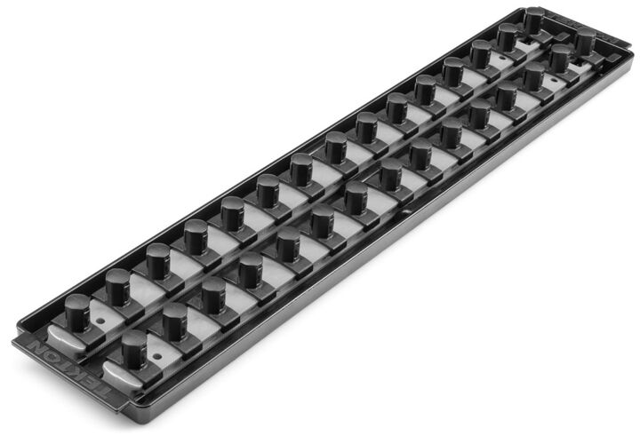 Tekton 30 Slot Universal Socket Organizer for 1/2 Inch Drive Sockets and Bit Sockets, Gray, large image number 0