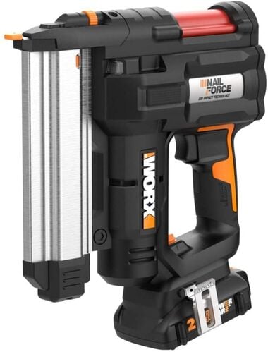 Worx 20V Power Share Cordless 18 Gauge 2 in 1 Nail and Staple Gun Kit, large image number 0